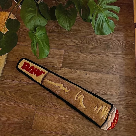 Raw cigarette rug